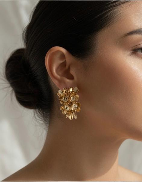 HALF DROP STUDS